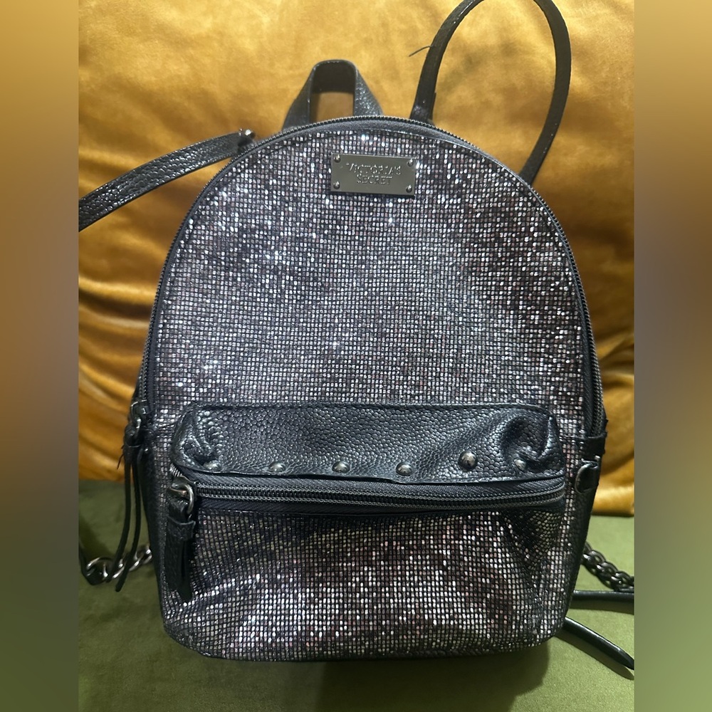 Victoria's Secret Black and Silver Backpack - Picture 2 of 9